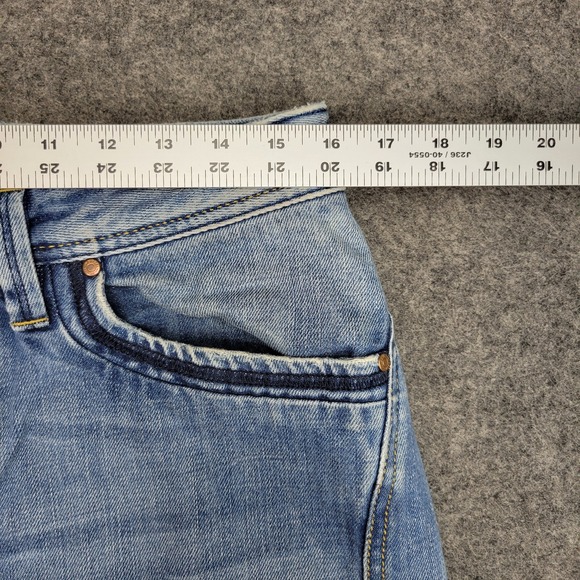 Diesel Shorts Mens 31x34 Blue Busky Cut Off Streetwear Grunge Outdoor Button Fly - Picture 6 of 10